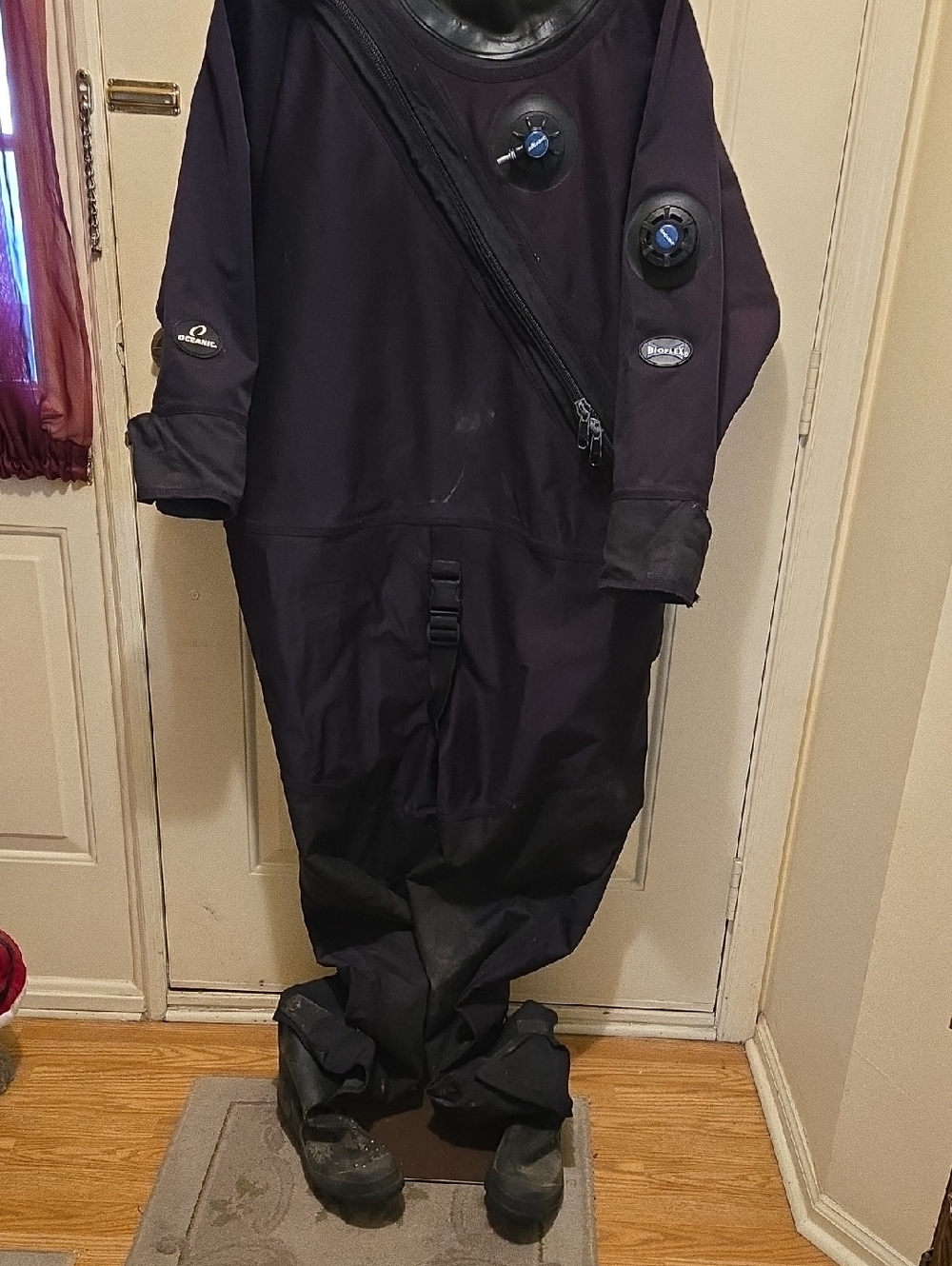 BIOFLEX Black Dry Suit - Men's Breathable Diving Drysuit